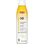 H-E-B Zinc Oxide Mineral Sunscreen Spray – SPF 50