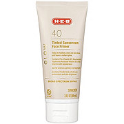 H-E-B Tinted Glow Face Primer Sunscreen Lotion – SPF 40