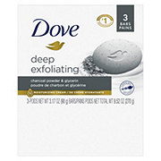 Dove Deep Exfoliating Soap Bar - Charcoal Powder & Glycerin