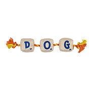 Woof & Whiskers Dog Toy - Letter Chips On Rope