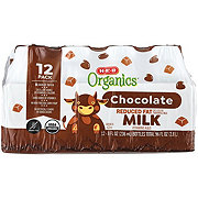 H-E-B Organics 2% Reduced Fat Chocolate Milk 12 pk Bottles