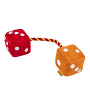 Woof & Whiskers Plush Dog Toy - Dice On Rope