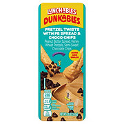 Lunchables Dunkables Snack Kit Tray - Pretzel Twists with PB Spread & Choco Chips