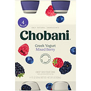 Chobani Greek Mixed Berry Yogurt Bottles, 4 bottles