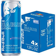Red Bull Sea Blue Edition Juneberry Energy Drink 4 pk Cans