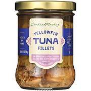 Central Market Yellowfin Tuna Fillets - Spanish Extra Virgin Olive Oil & Roasted Garlic