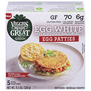 Veggies Made Great Egg White Veggie Bacon Bits Egg Patties