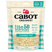 CABOT Light 50% Sharp Cheddar Shredded Cheese