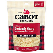 CABOT Seriously Sharp Cheddar Shredded Cheese