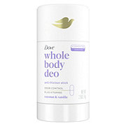 Dove Whole Body Deo Aluminum Free Anti-friction Deodorant Stick Coconut + Vanilla