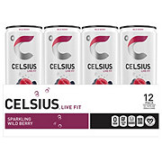 Celsius Sparkling Energy Drink - Wild Berry, 12 Pk