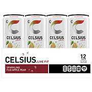 Celsius Sparkling Energy Drink - Fuji Apple Pear, 12 Pk