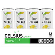 Celsius Sparkling Energy Drink - Lemon Lime, 12 Pk