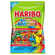 Haribo Rainbow Worms Gummi Candy - Share Size
