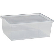 Destination Holiday Storage Bin with Lid - Clear