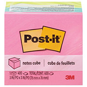 Post-it Sticky Notes Cube - Bright Colors, 400 Ct