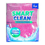 Bright Box Smart Clean Microfiber Sponges - Pink