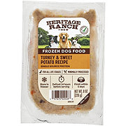 Heritage Ranch by H-E-B Frozen Dog Food – Turkey & Sweet Potato