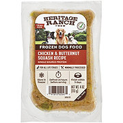 Heritage Ranch by H-E-B Frozen Dog Food, Trial Size - Chicken & Butternut Squash