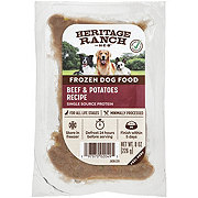 Heritage Ranch by H-E-B Frozen Dog Food – Beef & Potatoes