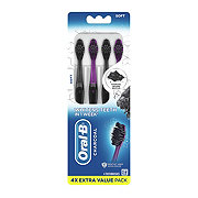 Oral-B Charcoal Toothbrush Soft - Value Pack