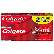Colgate Optic White Stain Fighter Whitening Toothpaste - Clean Mint
