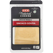 H-E-B Hickory Smoked Gouda Sliced Cheese