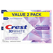 Crest 3D White Brilliance Toothpaste Vibrant Peppermint - 2 pk