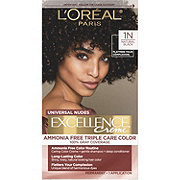 L'Oréal Paris Universal Nudes Excellence Creme Nude Hair Color - 1N Natural Black