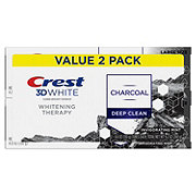 Crest 3D White Whitening Therapy Charcoal Toothpaste - Deep Clean, 2 pk