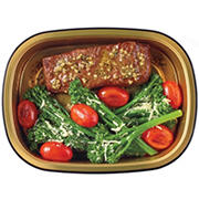 Meal Simple by H-E-B American Style Wagyu Beef Flat Iron Steak, Potatoes Au Gratin & Green Beans