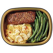 Meal Simple by H-E-B American Style Wagyu Beef Flat Iron Steak, Potatoes Au Gratin & Green Beans