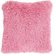 Destination Holiday Faux Fur Pillow - Pink