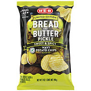 H-E-B Wavy Potato Chips – Bread & Butter Pickle