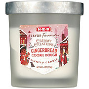 H-E-B Flavor Favorites Creamy Creations Gingerbread Cookie Dough Scented Candle