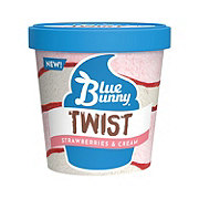 Blue Bunny Twist Strawberries & Cream Soft Serve Frozen Dessert
