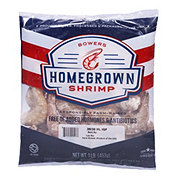 Bowers Homegrown Frozen Shell-On Extra Large White Raw Shrimp, 26-30ct/lb