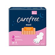 Carefree Maxi Overnight Pads With Wings
