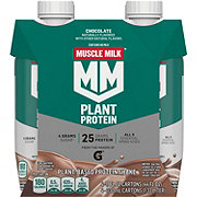 MUSCLE MILK Plant Protein Shake 4 pk Chocolate