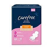 Carefree Ultra Thin Overnight Pads with Wings