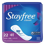 Stayfree Classic Pads, Super Long without Wings