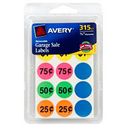 Avery Removable Garage Sale Labels