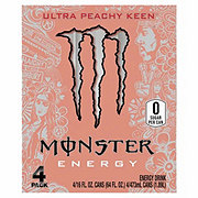 Monster Energy Ultra Peachy Keen Energy Drink 4 pk Cans