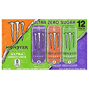 Monster Energy Ultra Zero Sugar Energy Drink Variety 12 pk Cans