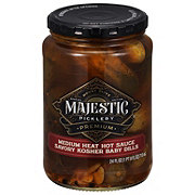 Mount Olive Majestic Picklery Premium Medium Heat Hot Sauce Savory Kosher Baby Dills