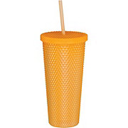 Destination Holiday Halloween Glow In The Dark Tumbler with Straw - Orange