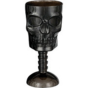 Destination Holiday Halloween Skull Wine Glass - Black