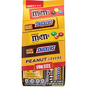 M&M'S & Snickers Peanut Lovers Assorted Fun Size Chocolate Candy - Party Size