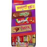 Twix, Milky Way, Skittles, & Starburst Assorted Minis Candy - Party Size