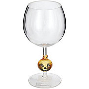 Destination Holiday Halloween Pumpkin Stem Wine Glass